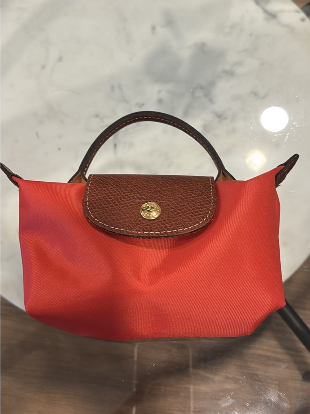 Longchamp Le Pliage cosmetics case